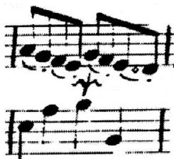 Example 6. F. W. Marpurg. Pieces de Clavecin. “Les Remouleurs, gaiment, sans presser”. Paris, c1747/48, p. 17