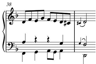 Example 11 Contrapunctus 8, bars 38–391