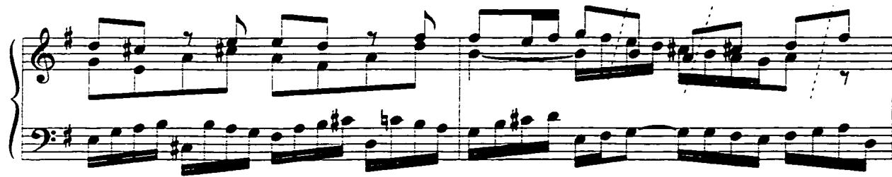 Example 45: Toccata, mm. 58-59.