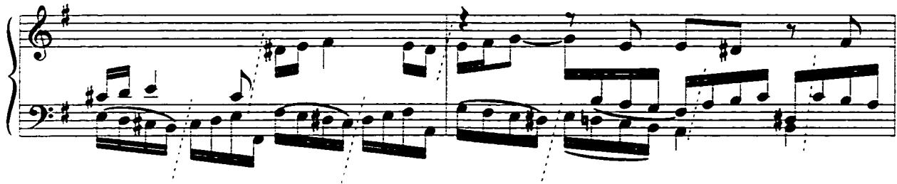 Example 47: Toccata, mm. 33-34.