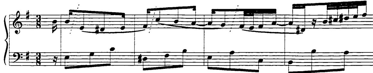 Example 53: Corrente, mm. 1-4.