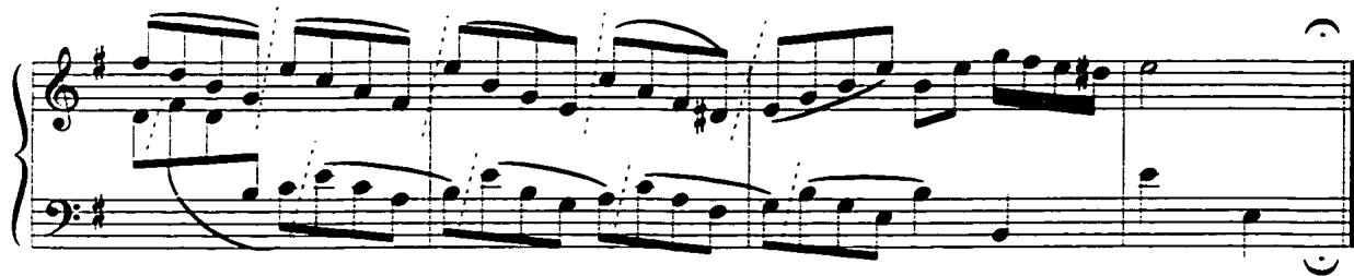 Example 58: Air, mm. 29-32.