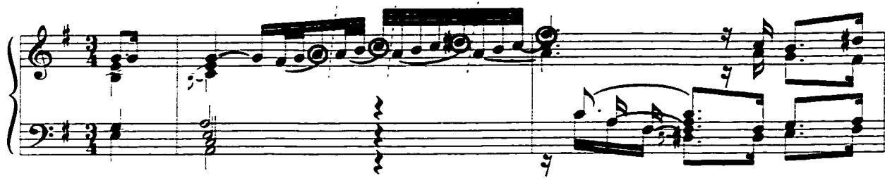 Example 60a: Sarabande, mm. 1-2.