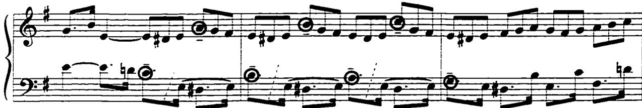 Example 61: Tempo di Gavotta, mm. 2-4.