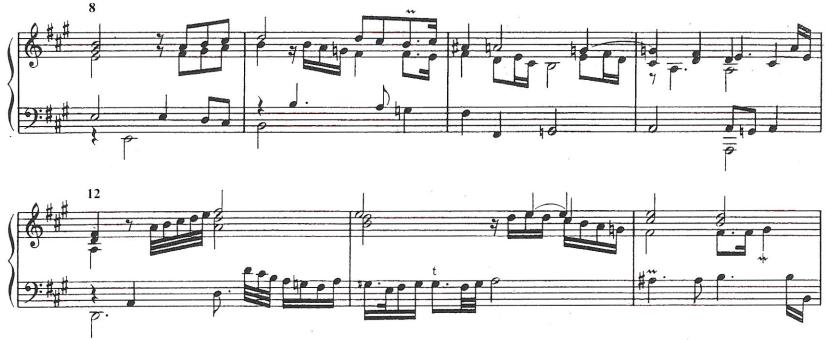 (c) Part III, bars 8-14
