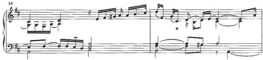 (b) bars 13-20.