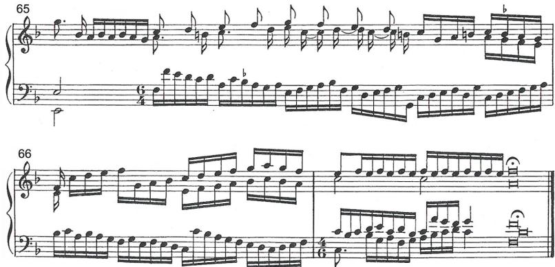 Example 4.3.10. (a) Frescobaldi, Toccata IX, Second Book of Toccate (1627), ending.
