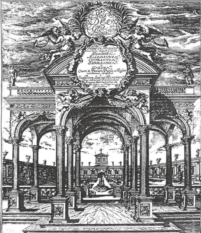 Figure 4.3.6. Reincken, Hortus musicus, title page.
