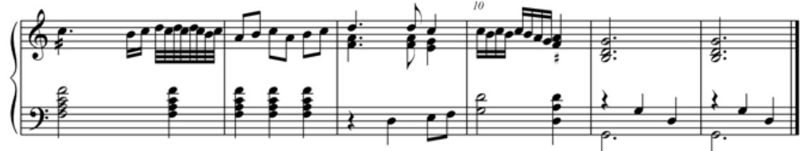 Abb. 43. Anon.: The Maiden´s Song aus Mulliner (MB I/1, T. 1-12).