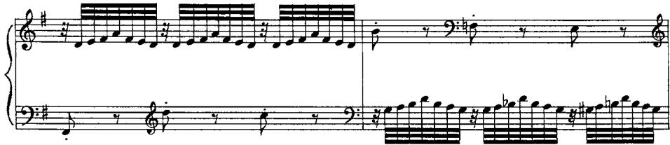 Ex.11. Goldberg Variations, Bwv 988, var. 14, mm.13–14.
