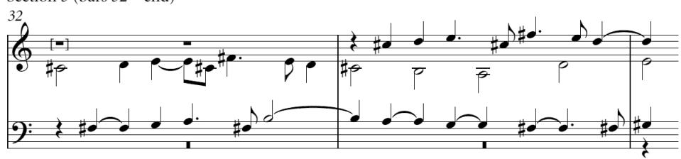 Section 3 (bars 32 – end)