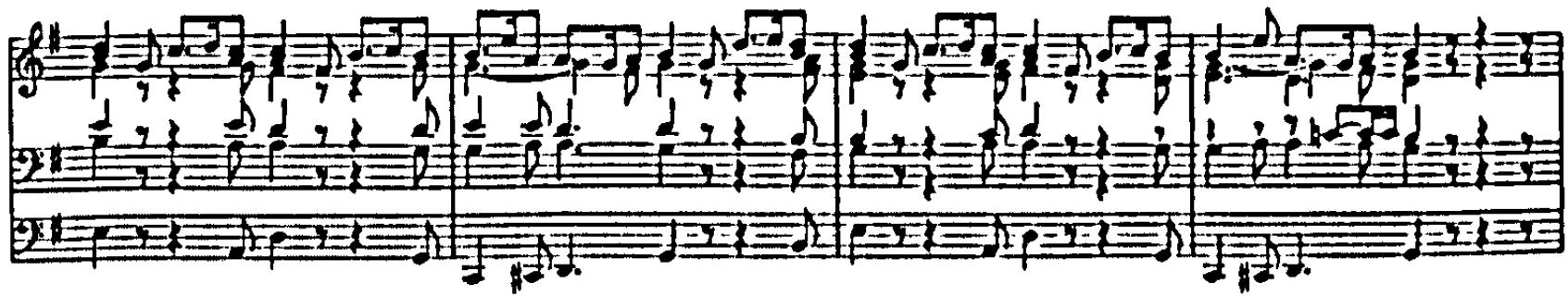 Example 91. N. Bruhns: internal peroratio and digressio (bars 86-94)