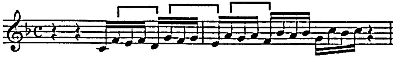 Example 106. BuxWV 144: exordium: right-hand figure (bars 1-2)