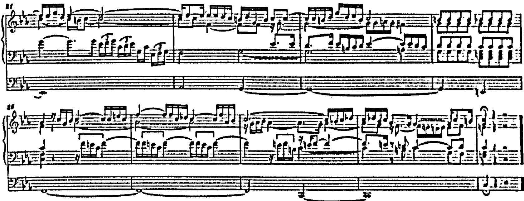 Example 114. BWV 549: exordium (bars 21-29)
