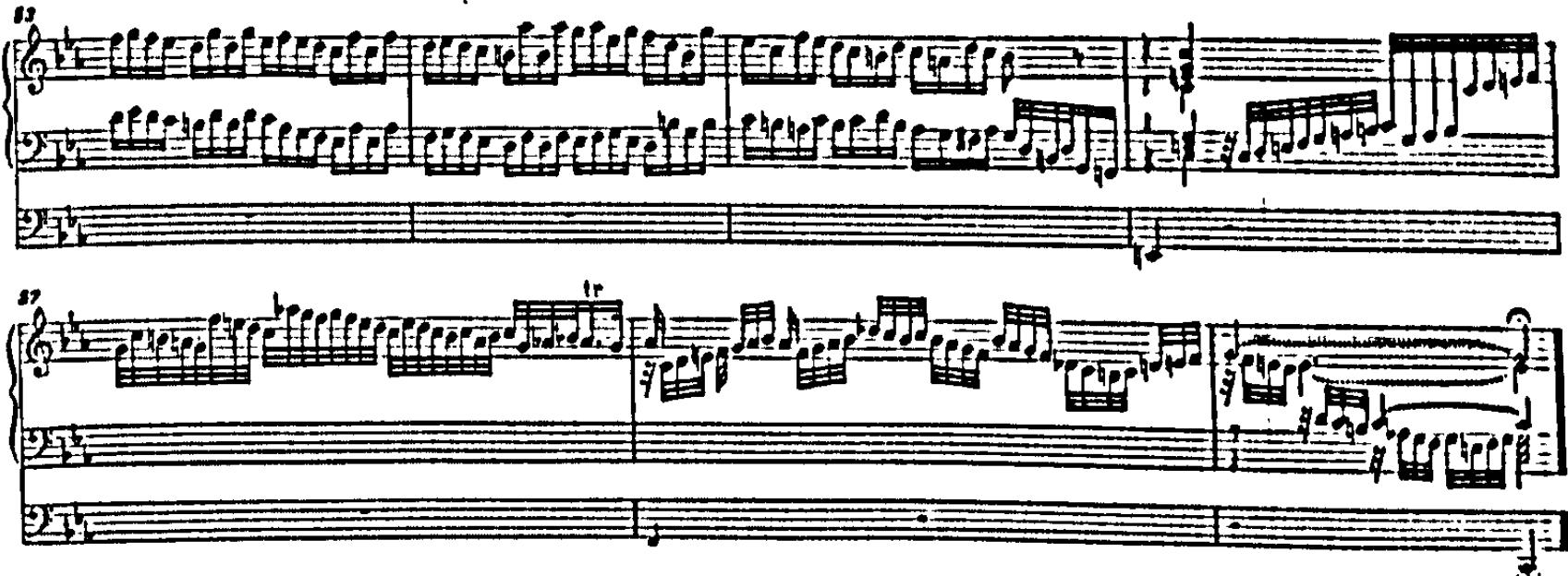 Example 118. BWV 549: peroratio (bars 53-59)