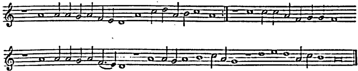 Example 1. Durch Adams Fall ist ganz verderbt (original melody) $^{29}$