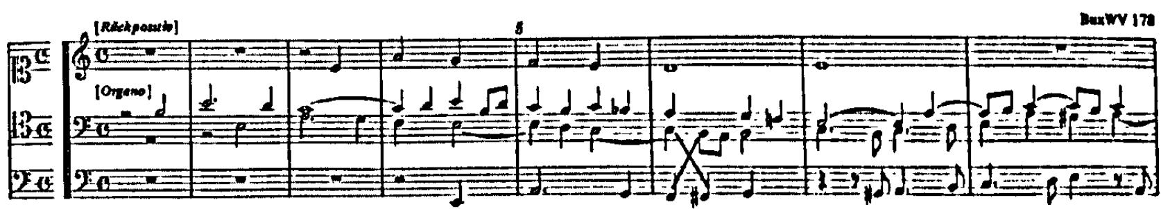 Example 9. BuxWV 178: Ach Herr, mich armen Sünder (bars 1-8)