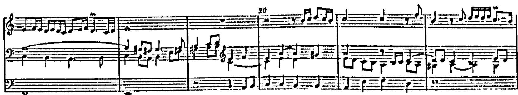 Example 11. BuxWV 178: Ach Herr, mich armen Sünder (bars 17-22)