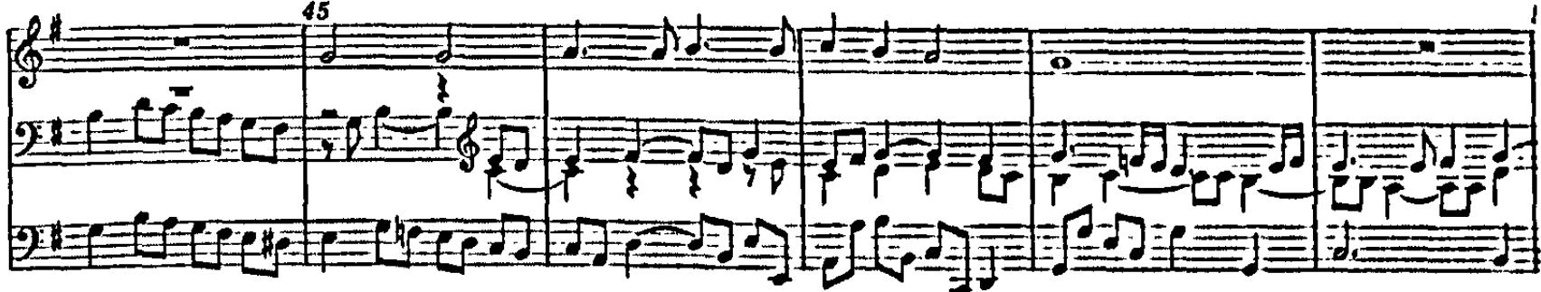 Example 20. BuxWV 182: Der Tag, der ist so freudenreich (bars 44-49)
