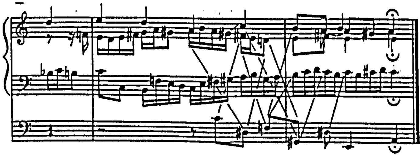 Example 25. BWV 637: Durch Adams Fall ist ganz verderbt (bars 10-12) $^{119}$