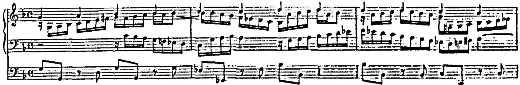 Example 36. BWV 644: Ach wie flüchtig, ach wie nichtig (bars 1-3)