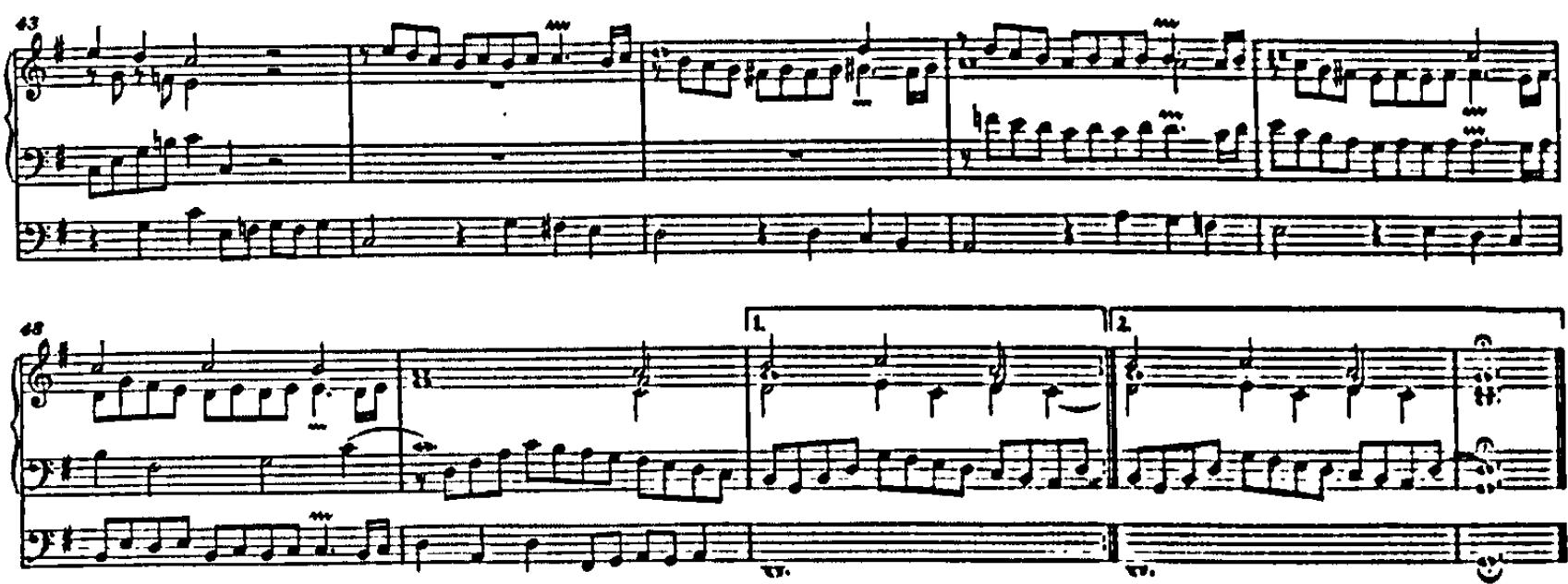 Example 41. BWV 615: In dir ist Freude (bars 43-52)