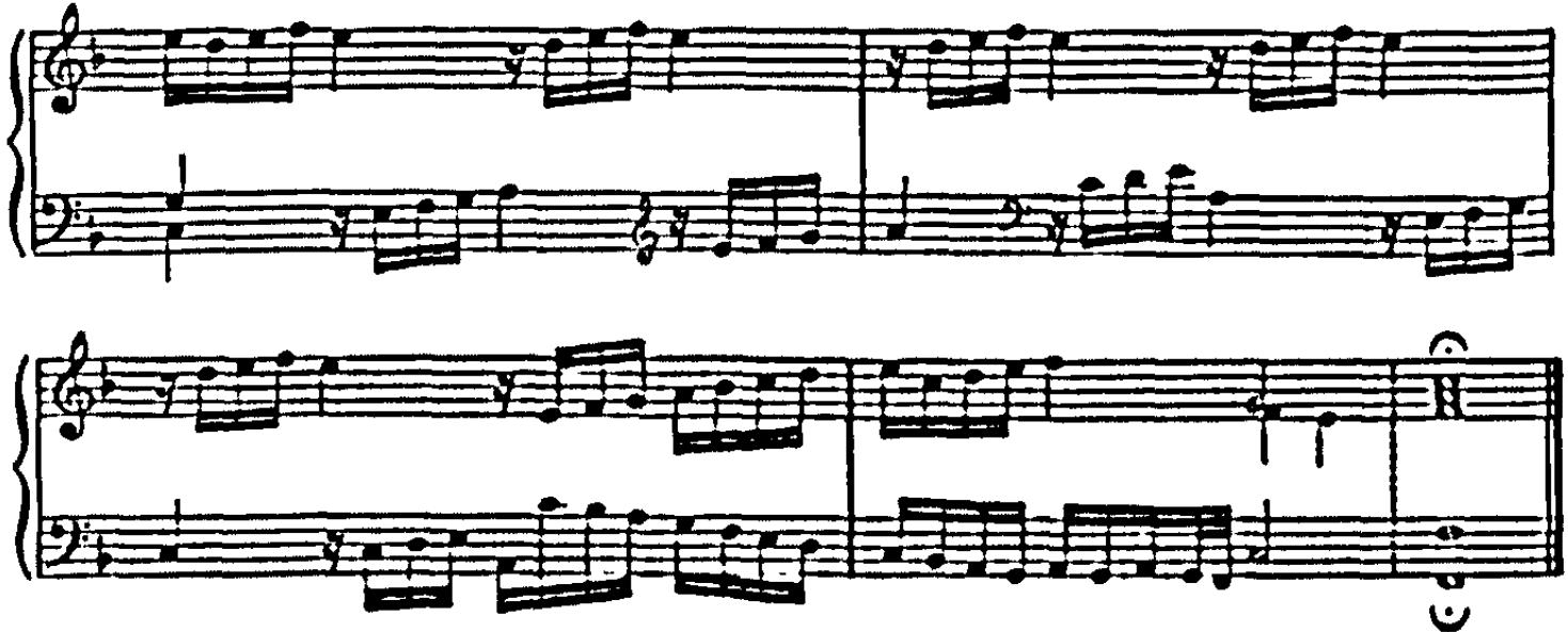 Example 45. G. Frescobaldi: Toccata in F major (bars 85-89) $^{47}$