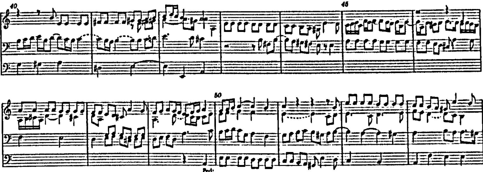 Example 49. BuxWV 153: narratio (bars 40-53)