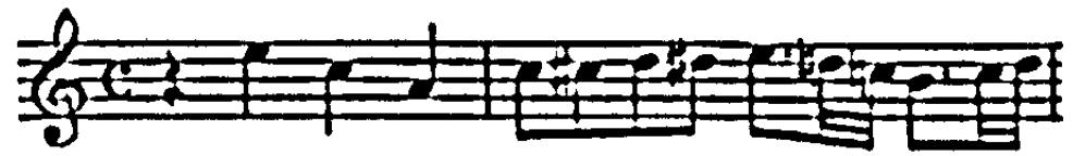 Example 63a. BWV 551: confirmatio, bars 39-40 (subject A)