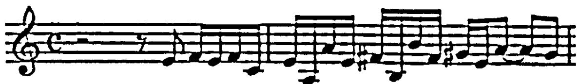 Example 63b. BWV 551: confirmatio, bars 39-40 (subject B)