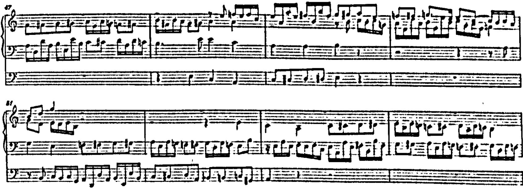 Example 64. BWV 551: confirmatio (bars 47-54)