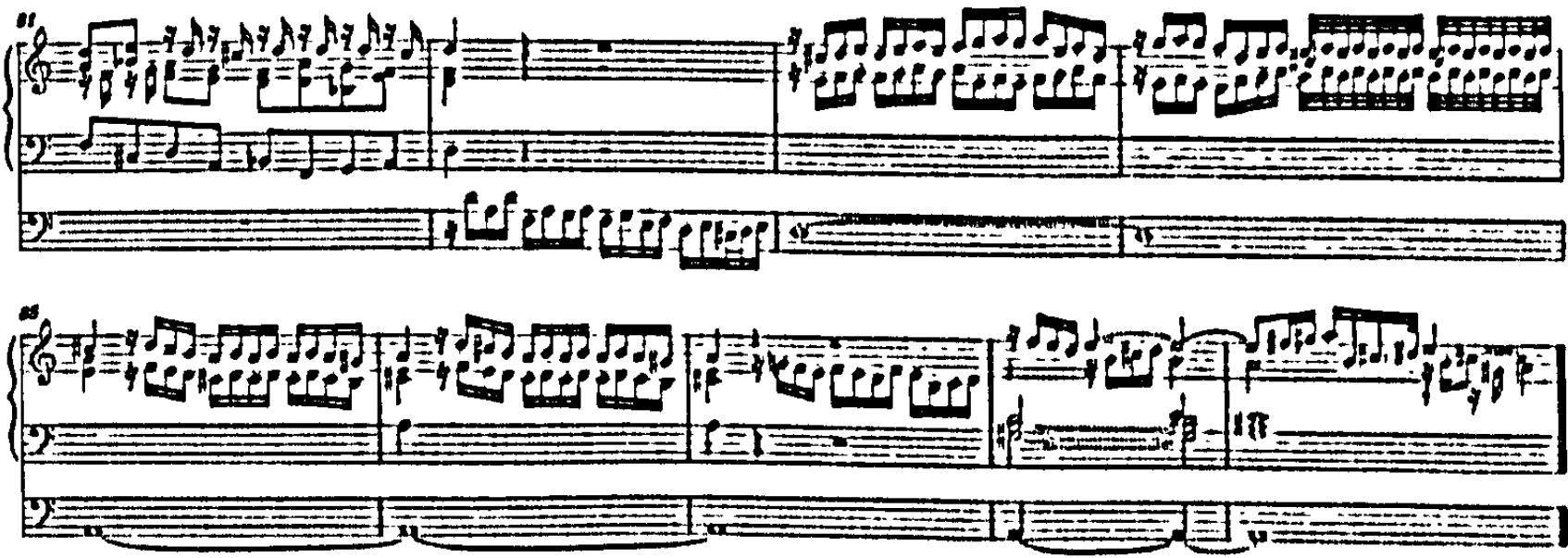 Example 68. BWV 551: peroratio (bars 81-89)