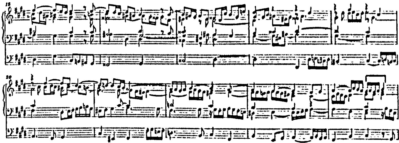 Example 70. BWV 566: pathopoeia (bars 15-24)