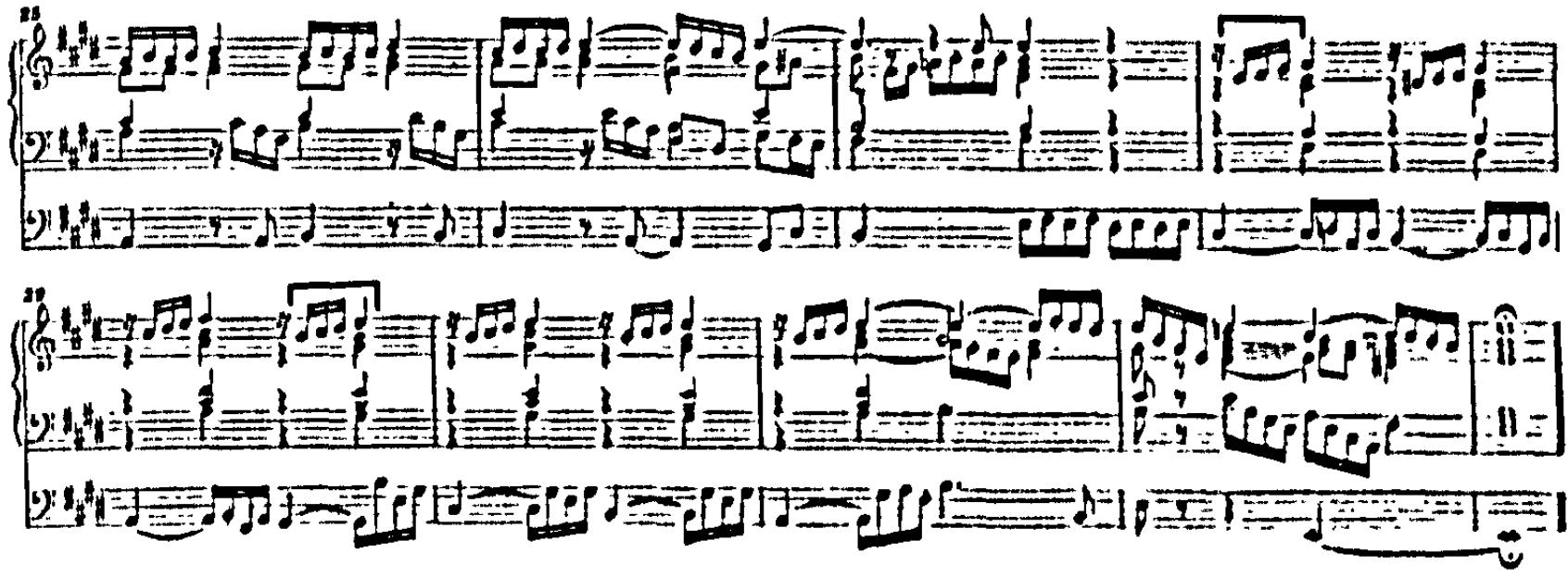 Example 71. BWV 566: exordium (bars 25-33)