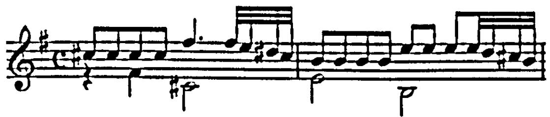 Example 92a. N. Bruhns: narratio: tirata figures (bars 63-64)