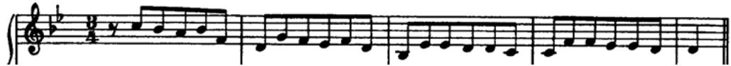Fig. 6. Circolo mezzo (Fugue WTC II/1)