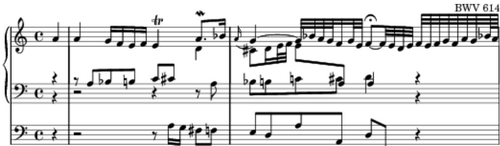 Fig. 9. Passus duriusculus (Das alte Jahr vergangen ist)