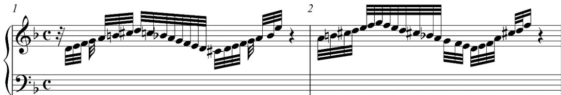 Exemplo 1: Fantasia, c. 1 e 2.