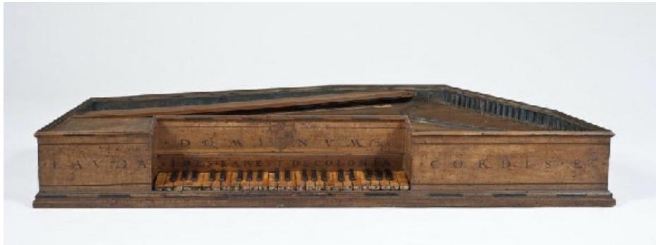 Fig. 36: Jost Karest, Virginal, 1548, Musical Instrument Museum, Brussels, 1587; <https://www. carmentis.be:443/eMP/eMuseumPlus?service=ExternalInterface&module=collection&objectId=106055&viewType=detailView> (accessed 4 March 2025).