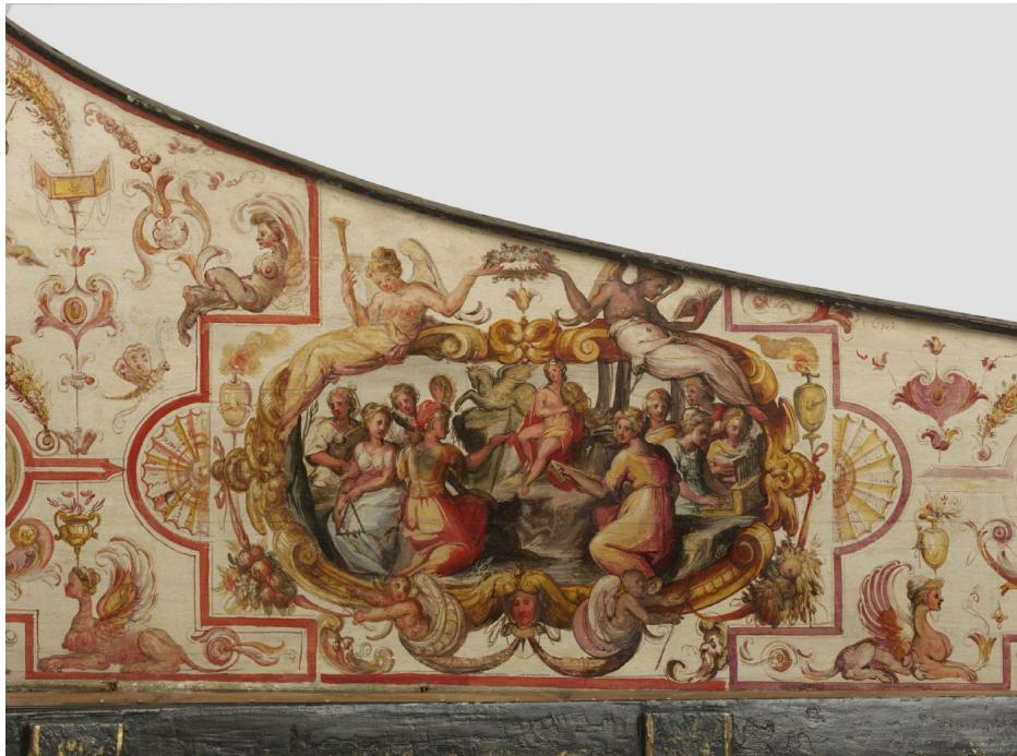 Fig. 62: Giovanni Baffo, Harpsichord, 1574, Victoria and Albert Museum, 6007-1859; <https://col lections.vam.ac.uk/item/O58982/baffo-harpsichord-harpsichord-baffo-giovanni-antonio/?- carousel-image=2009BY8531> (accessed on 4 March 2025).