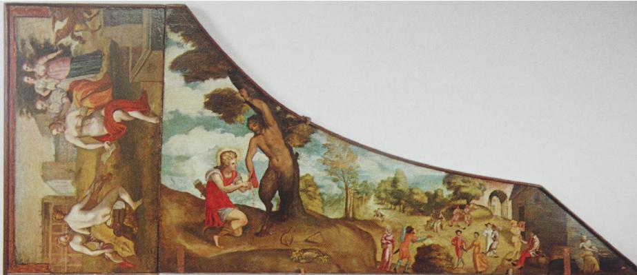 Fig. 70: Joseph Salodiensis, Harpsichord, 1559/80, Kunsthistorisches Museum, Vienna, SAM 630 (Photo: H. Pollerus).