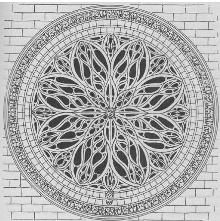 Fig. 82: Cathédrale Notre-Dame d’Amiens, 13th century, from: Georg Streng, Das Rosettenmotiv in der Kunst- und Kulturgeschichte (Munich, 1918), 47.