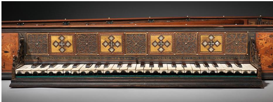Fig.  17: Anon., Octavo Virginal, 1540, Venice, Metropolitan Museum of Art, New York, 53.6a,b; https://www.metmuseum.org/art/collection/search/503043 (accessed on 4 March 2025).