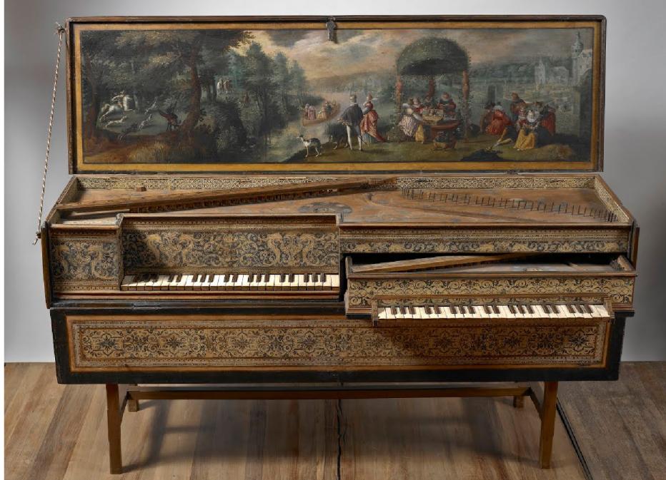 Fig. 21: Ioannes Ruckers, Double Virginal, c. 1600, Comune di Milano – Museo degli Strumenti Musicali, 595; https://g.co/arts/Z5DcBk9cxxgFDrDCA (accessed on 4 March 2025).