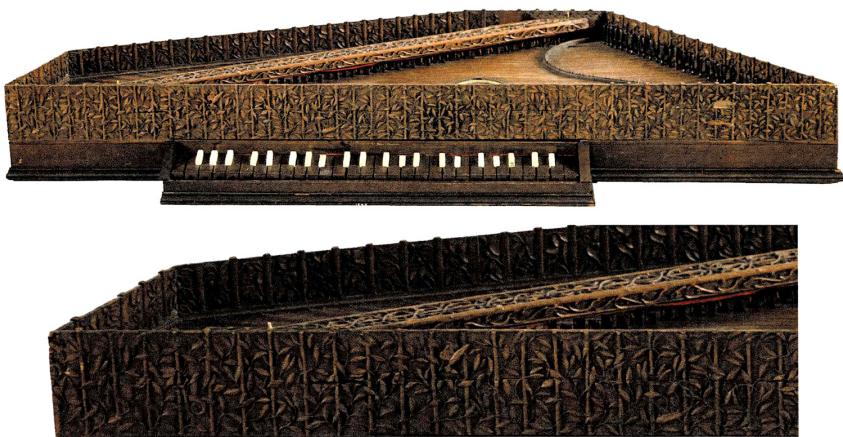 Fig. 80: Anon., Virginal, 17th century, Musical Instrument Museum, Brussels, 1579, in: Heidelinde Pollerus, Tasteninstrumente als kunsthistorische Objekte (Graz/Vienna, 2018), 190.