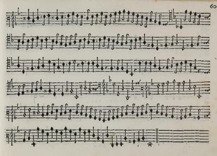 Fig. 15: Bass of the ‘Recercada ottava’ from Tratado de glosas by Diego Ortiz (Rome, 1553), fol. 59v (© Museo internazionale e biblioteca della musica di Bologna, <http://www.museibologna.it/ musica>).