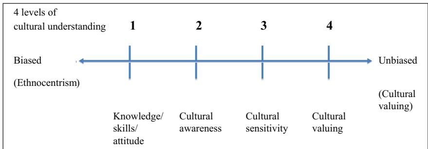 Figure 2. Schematic representation of Edward’s (1994) model of cultural understanding.