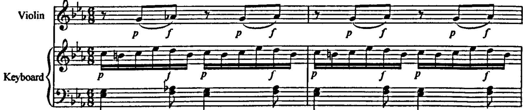 Example 5.29: K380, movement 3, bar 72-73.