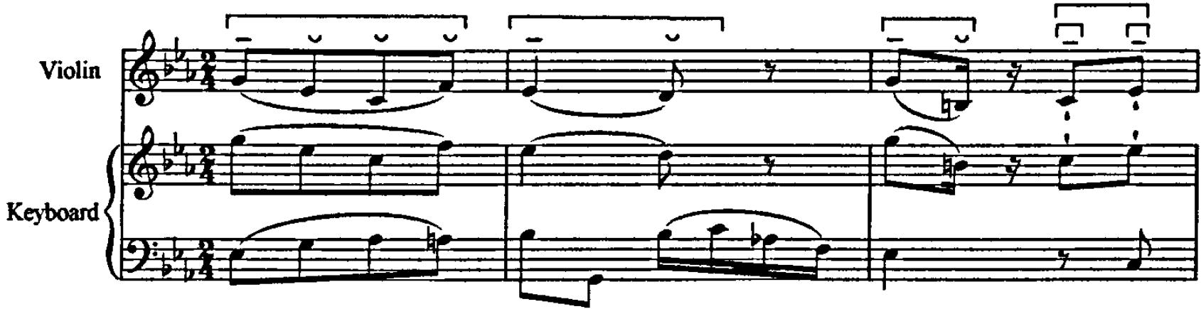 Example 5.37: K481, movement 3, bars 3-5.