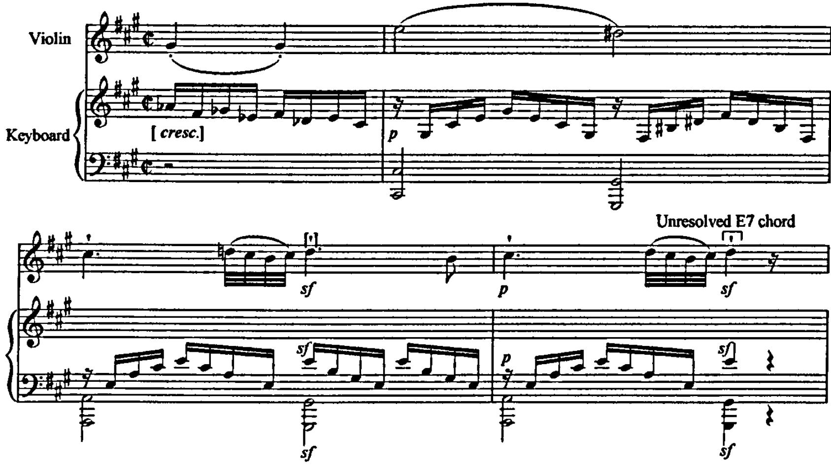 Example 5.58: K481, movement 2, bars 60-63.